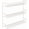3‑Tier White Wall‑Mounted Metal Rack 8022