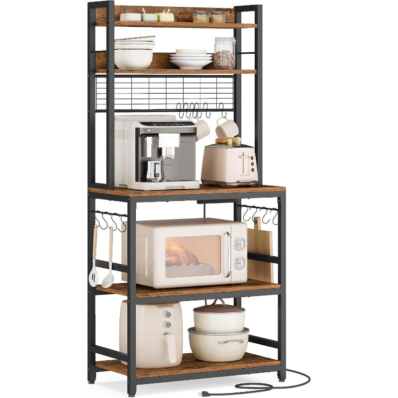Bakers Rack with Power Outlet