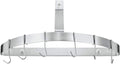 Half‑Circle Brushed Stainless Wall Pot Rack