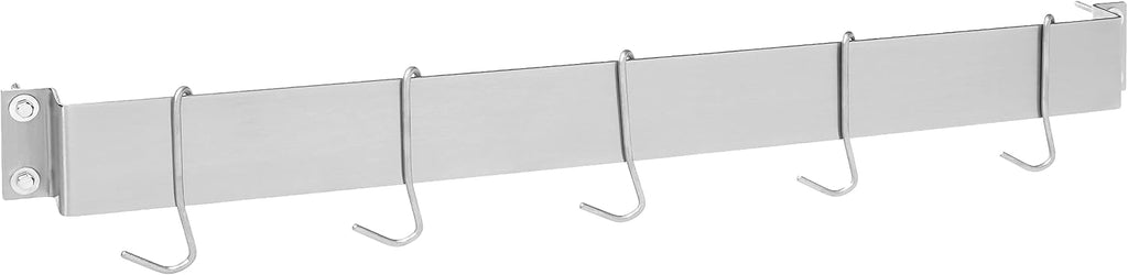 Half‑Circle Brushed Stainless Wall Pot Rack