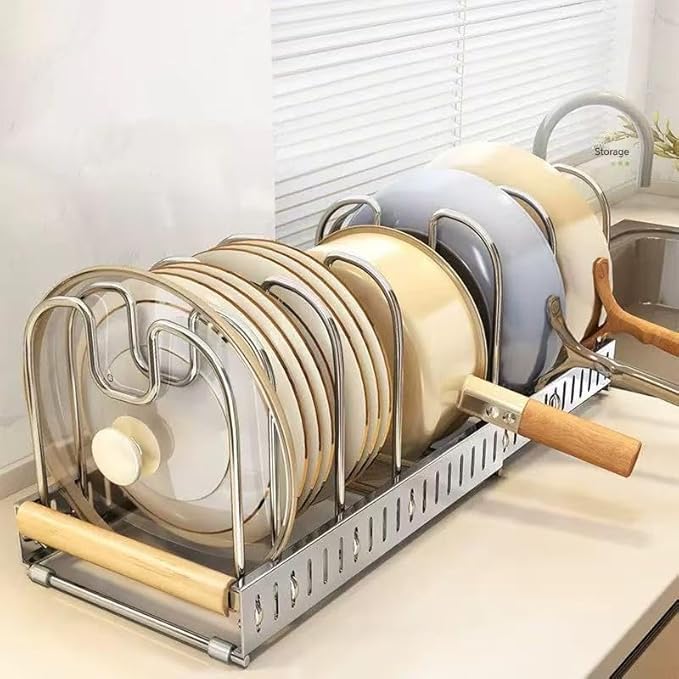 304 Stainless Steel Cabinet Pot Organizer