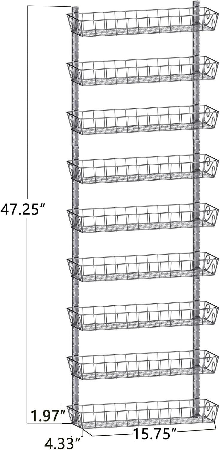 9‑Tier Adjustable Dual‑Use Spice Rack