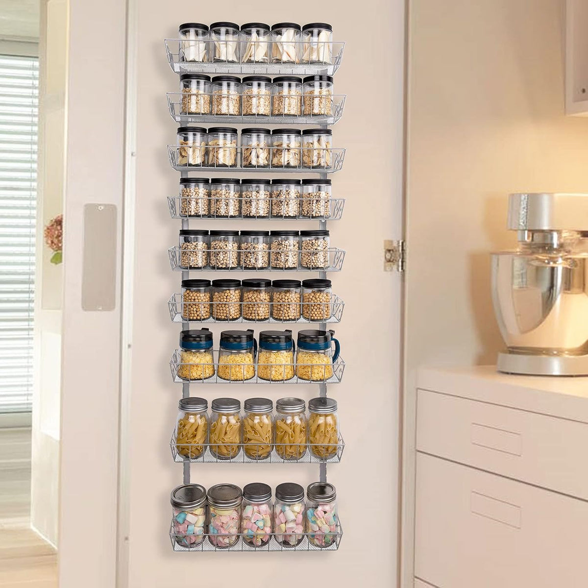 9‑Tier Adjustable Dual‑Use Spice Rack