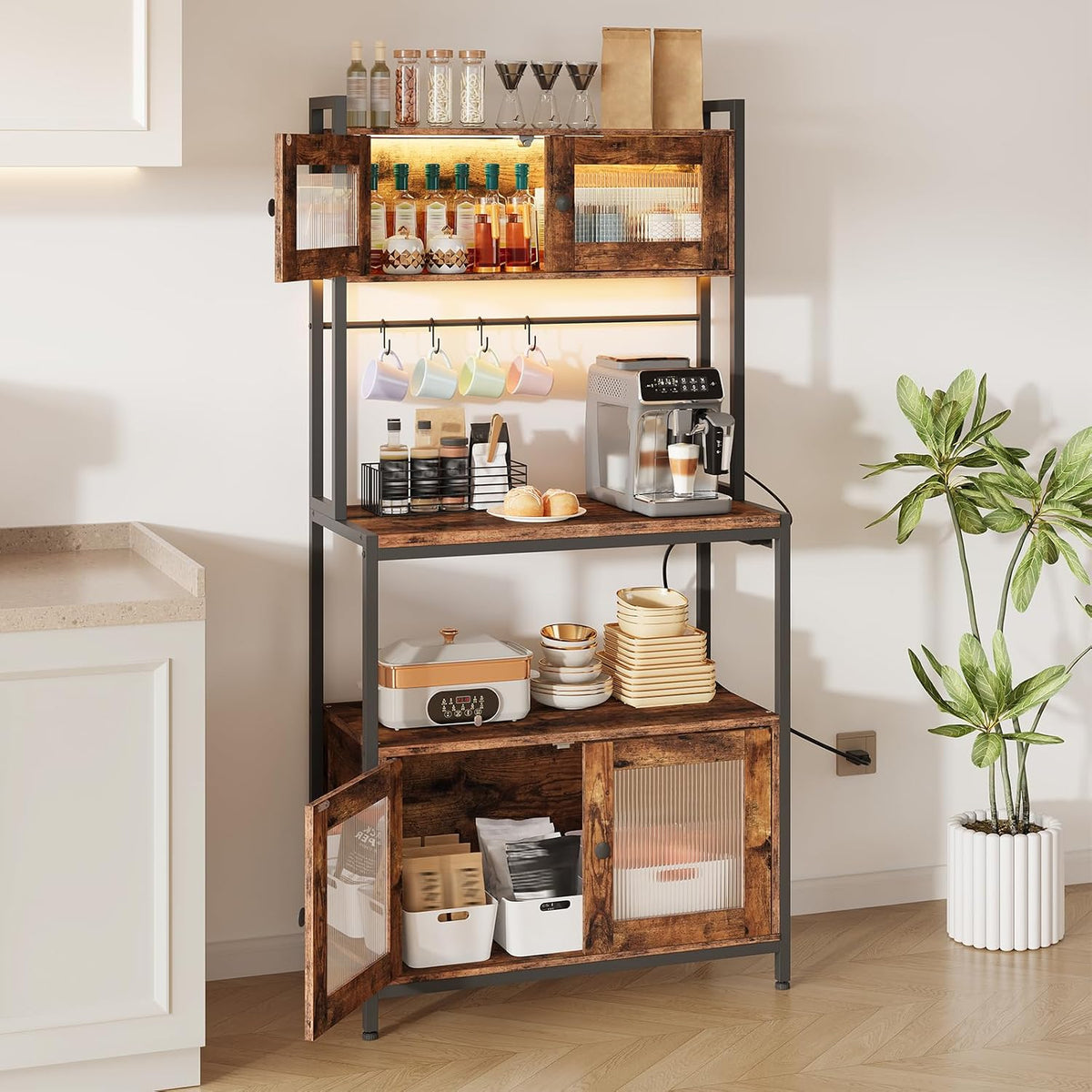 5‑Tier LED Bakers Rack BF