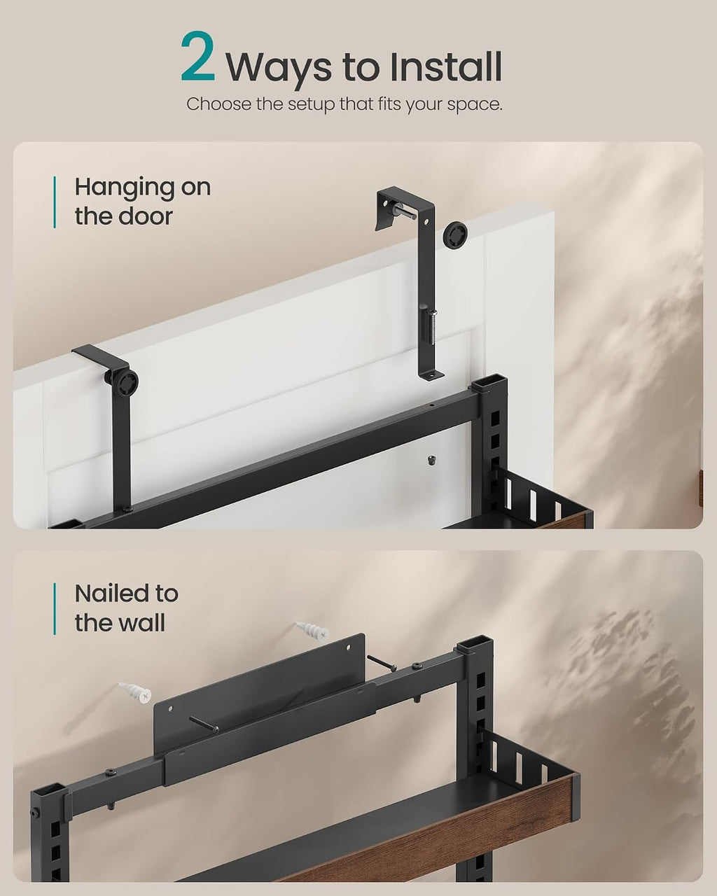 6‑Tier Over‑the‑Door Spice Organizer