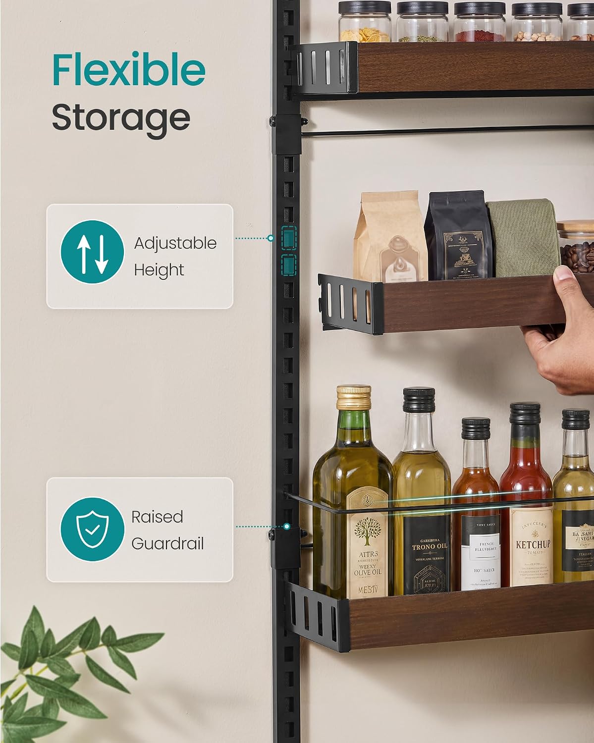 6‑Tier Over‑the‑Door Spice Organizer