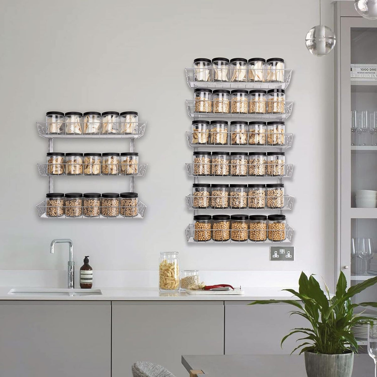 9‑Tier Adjustable Dual‑Use Spice Rack