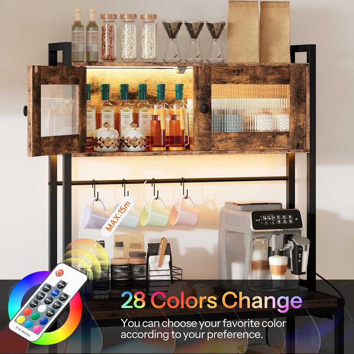 5‑Tier LED Bakers Rack BF