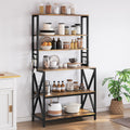 6‑Tier Rustic Brown Bakers Rack
