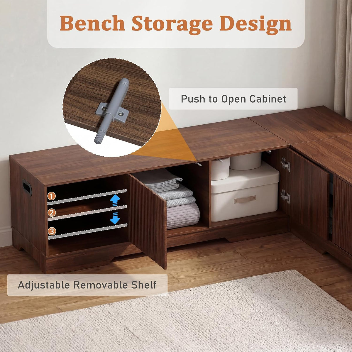 6‑Piece Extendable Breakfast Nook Dining Set