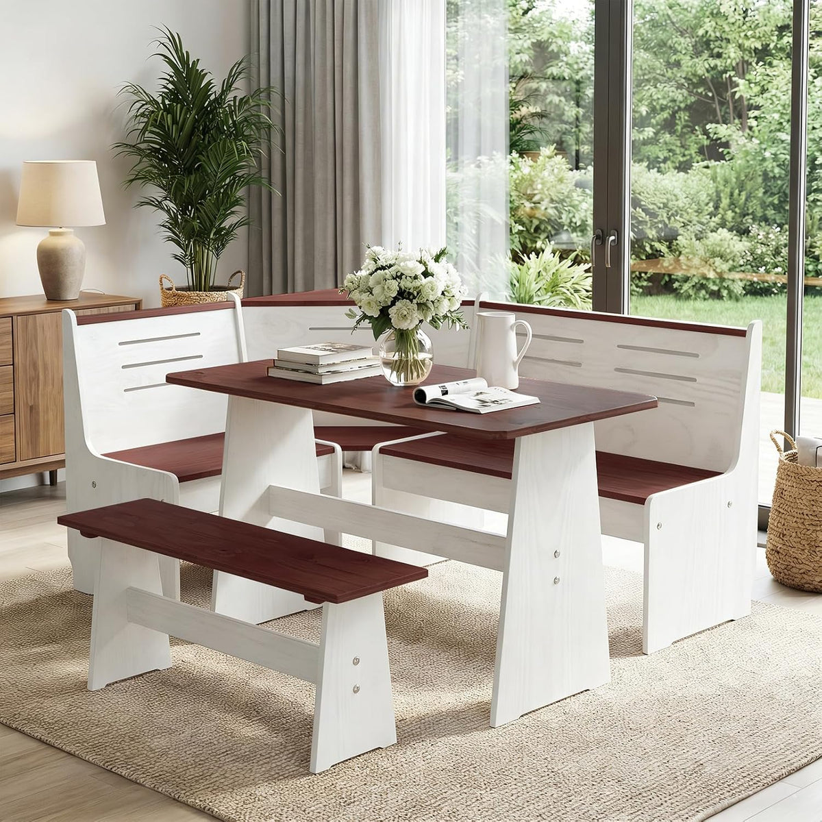Corner Breakfast Nook Set 3‑5 People