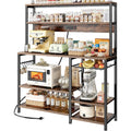 Bakers Rack with Power Outlet & Basket